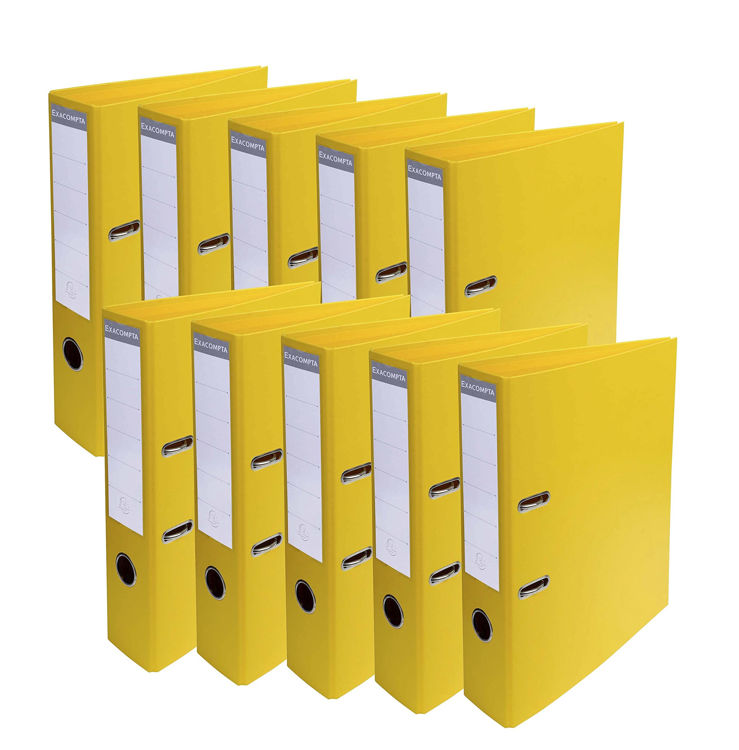 Picture of 53749 EXACOMPTA LEVER ARCH FILE 32X29X70MM YELLOW